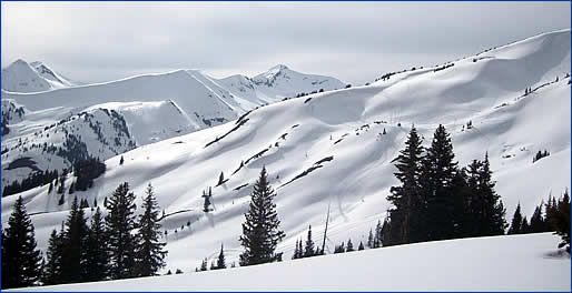 Snowmobiling in theColorado Rockies